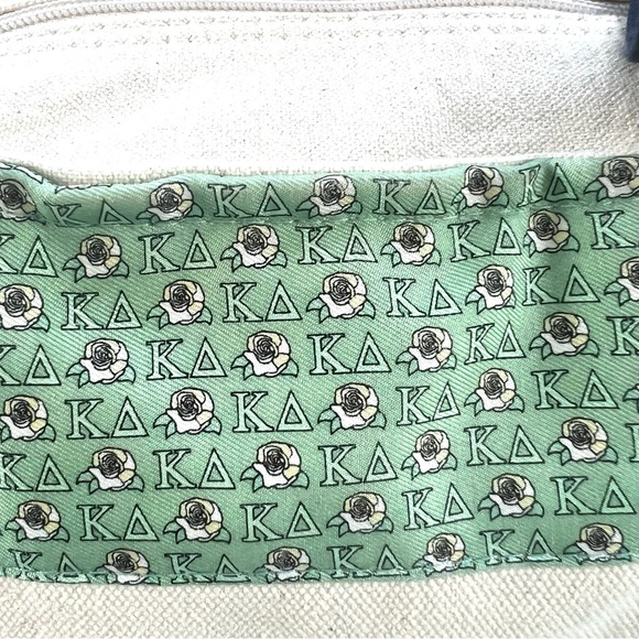 Vineyard Vines Canvas Tote Mid-Size Navy Blue Good Condition - Picture 5 of 16